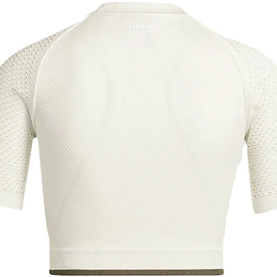 adidas Ivy Park Seamless Crop Top Off-White