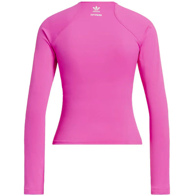 adidas Ivy Park Sequin Star Rash Guard Shock Pink