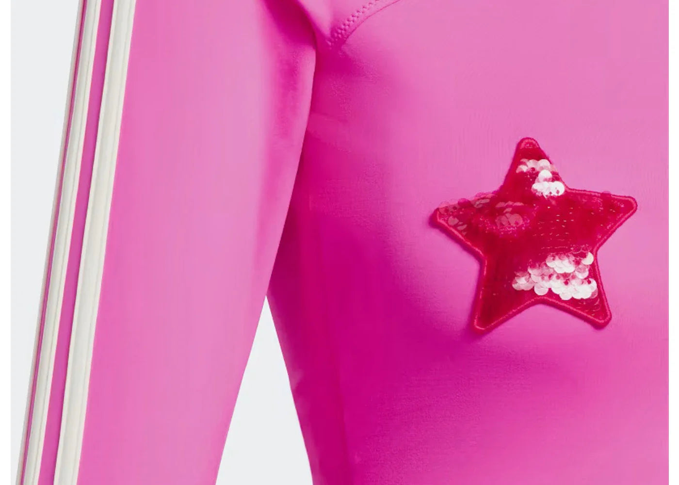 adidas Ivy Park Sequin Star Rash Guard Shock Pink