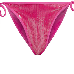 adidas Ivy Park Sequin Triangle Bikini Bottom Shock Pink