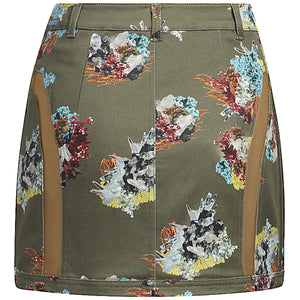adidas Ivy Park Skirt Crystal AOP/Medium Dark Khaki