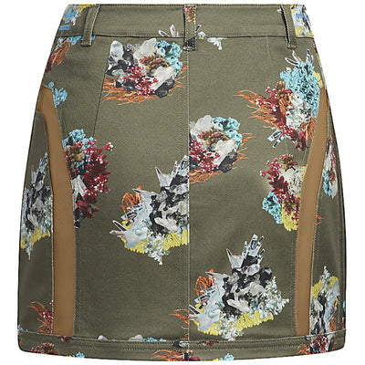 adidas Ivy Park Skirt Crystal AOP/Medium Dark Khaki