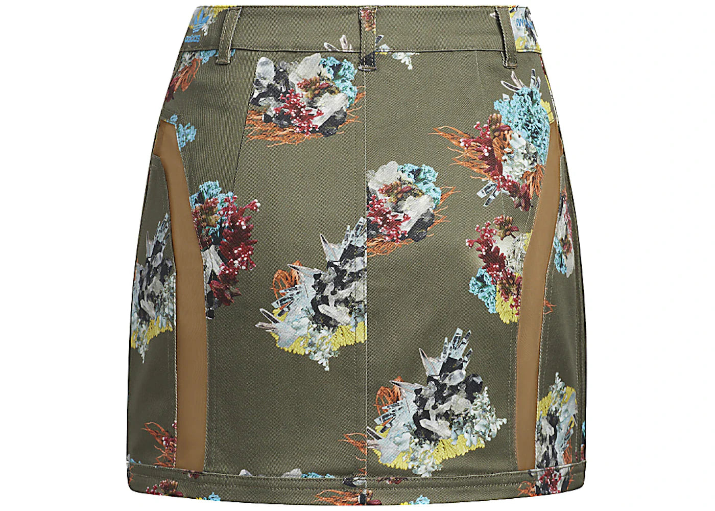 adidas Ivy Park Skirt Crystal AOP/Medium Dark Khaki