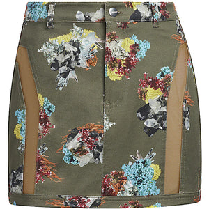 adidas Ivy Park Skirt Crystal AOP/Medium Dark Khaki