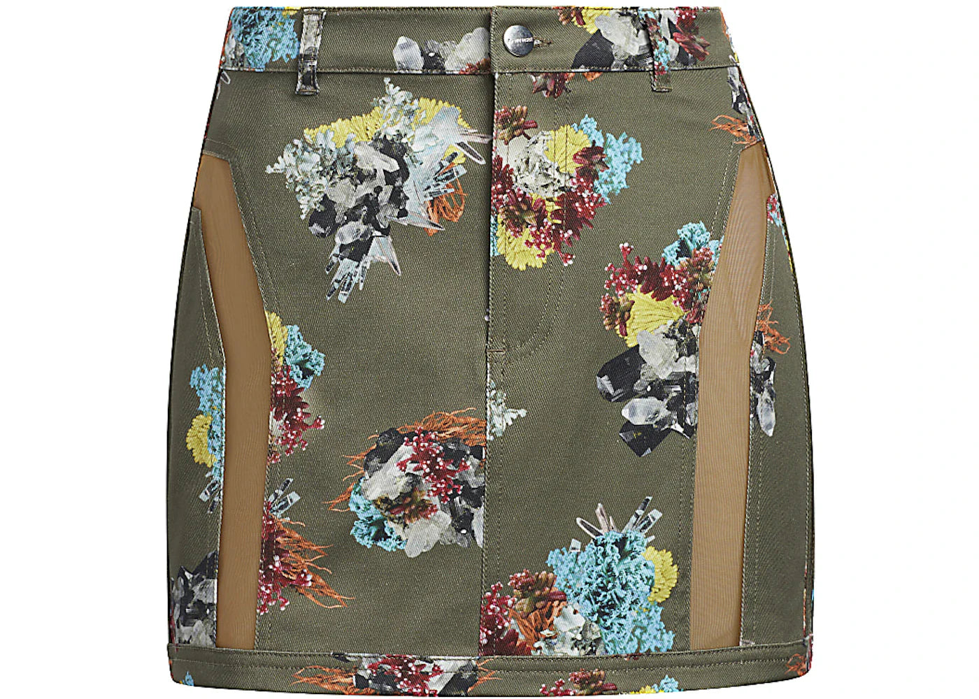 adidas Ivy Park Skirt Crystal AOP/Medium Dark Khaki