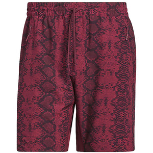 adidas Ivy Park Snakeskin Allover Print Shorts (Mens) Cherry Wood/Black