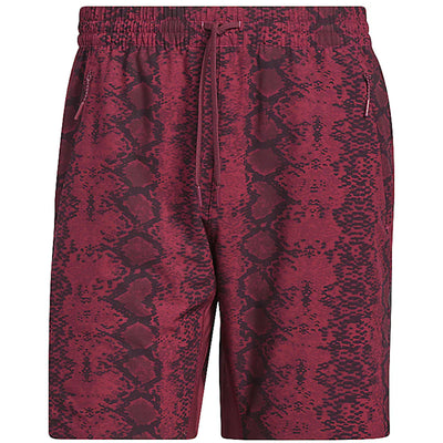 adidas Ivy Park Snakeskin Allover Print Shorts (Mens) Cherry Wood/Black