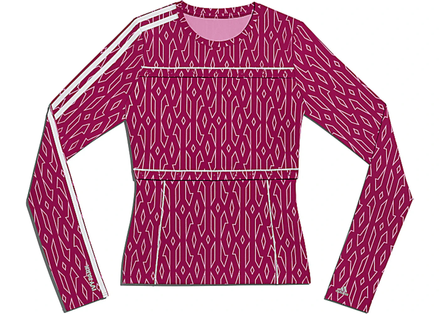 adidas Ivy Park Snap Monogram Top Bold Pink