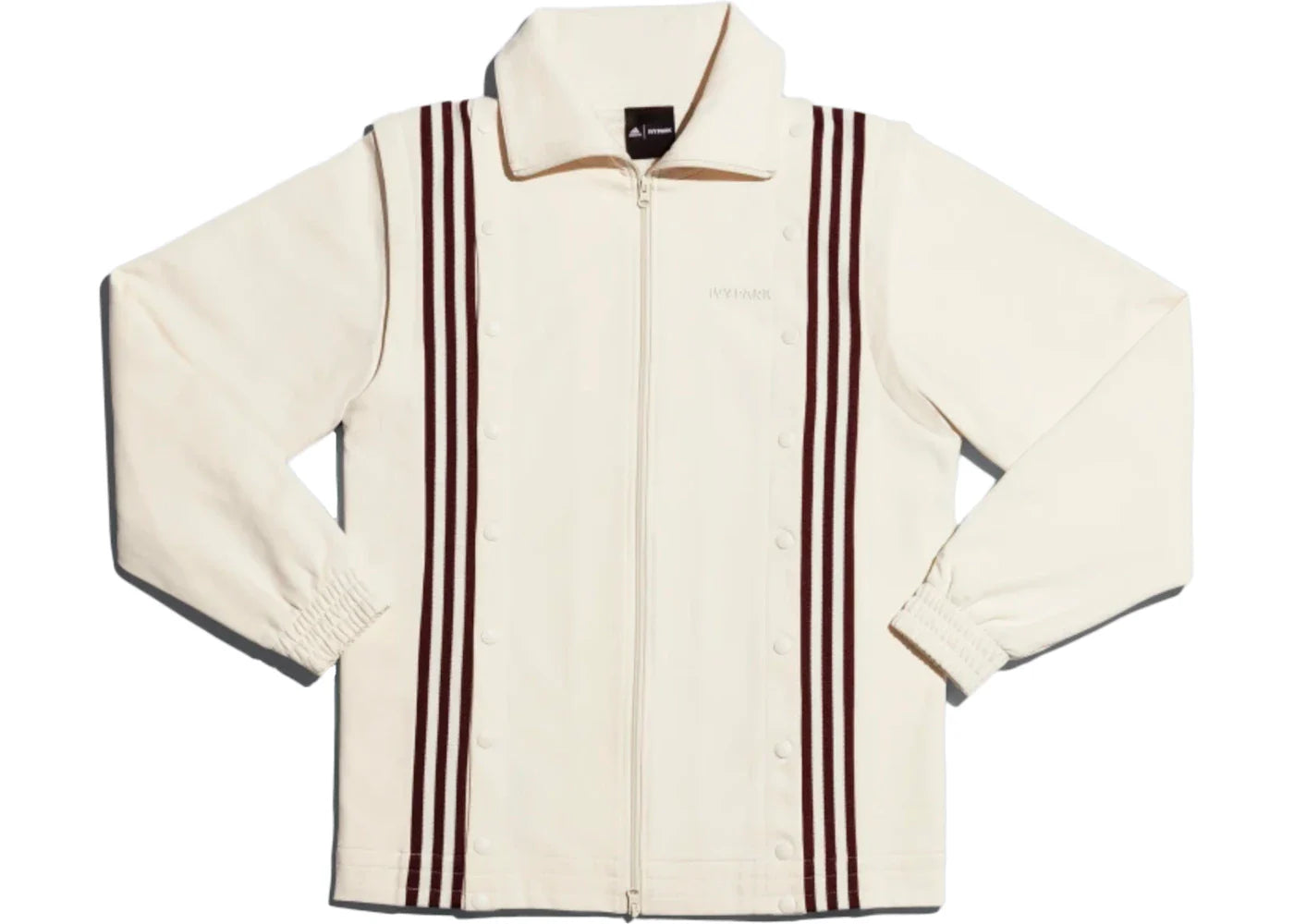 adidas Ivy Park Snap Track Jacket Ecru Tint/Maroon