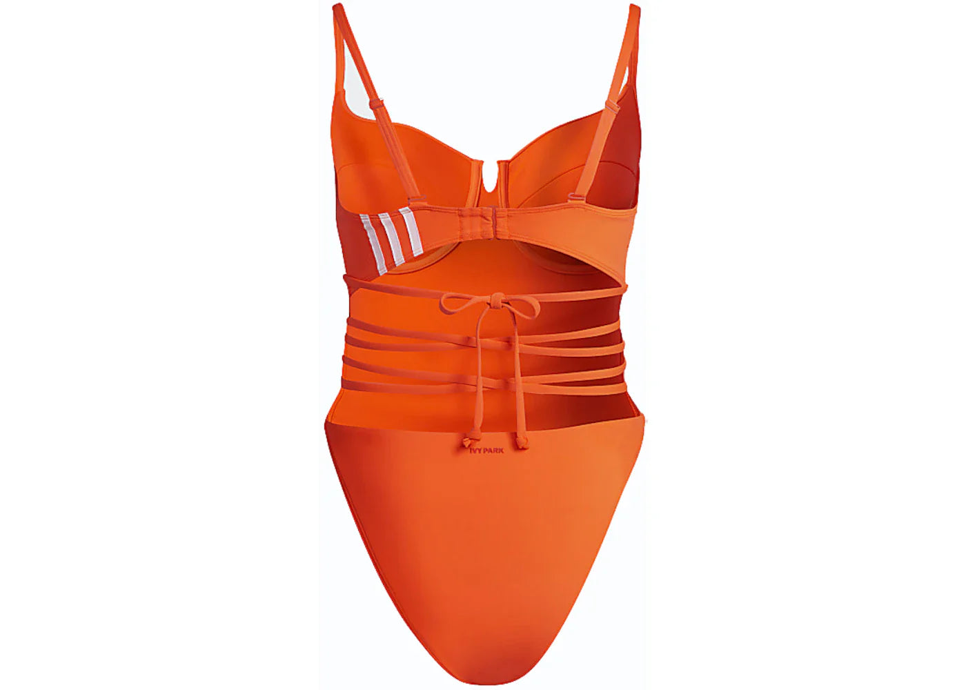 adidas Ivy Park Spaghetti Strap One Piece Swimsuit (Plus Size) Solar Orange
