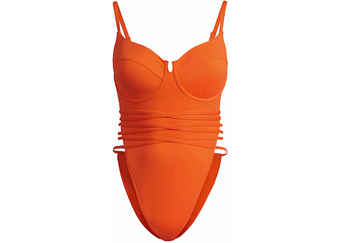 adidas Ivy Park Spaghetti Strap One Piece Swimsuit (Plus Size) Solar Orange