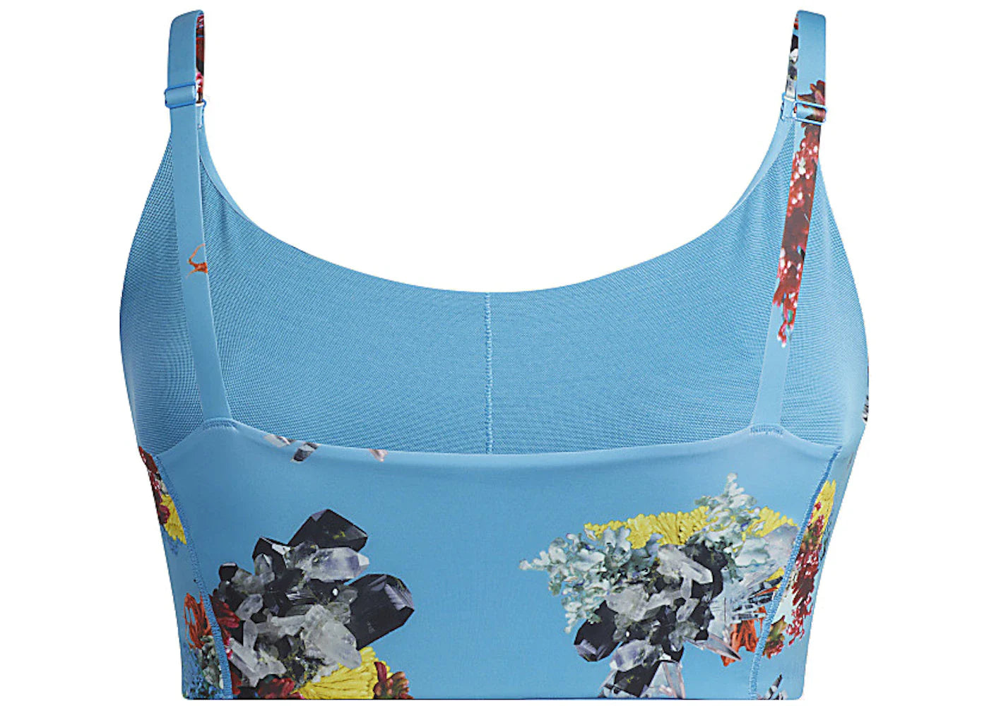 adidas Ivy Park Strap Bra (Plus Size) Crystal AOP/Shock Cyan