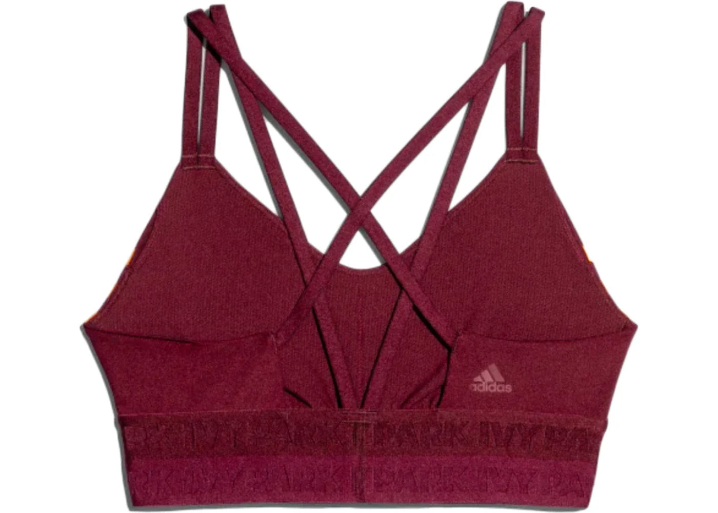 adidas Ivy Park Strappy Cutout Bra Maroon/Amazon Red/Solar Orange