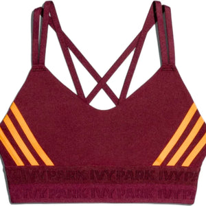 adidas Ivy Park Strappy Cutout Bra Maroon/Amazon Red/Solar Orange