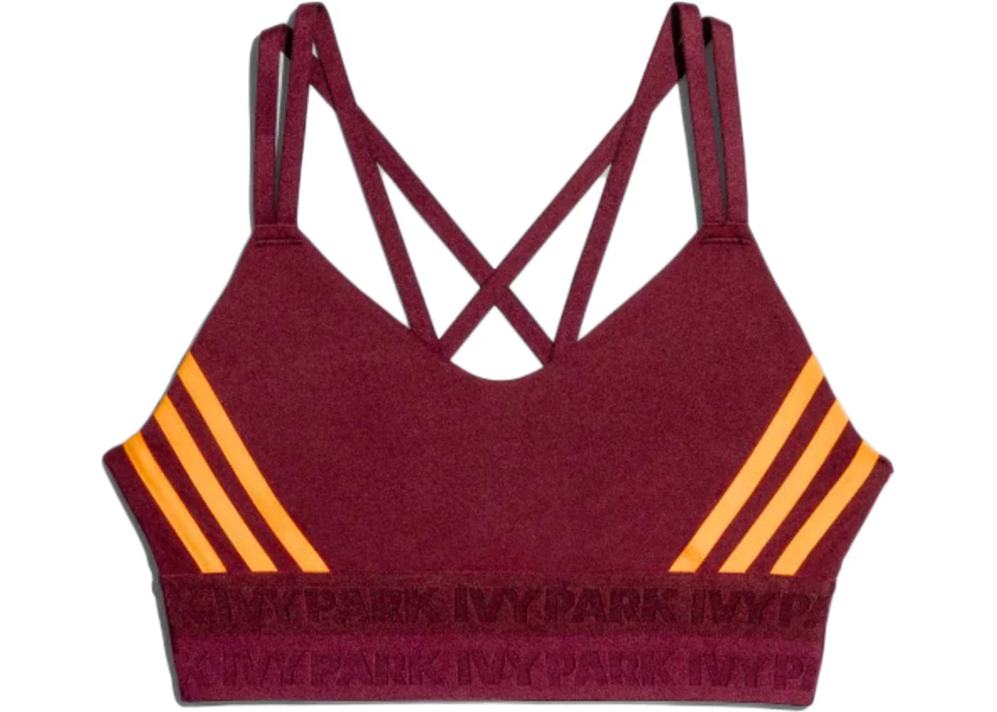adidas Ivy Park Strappy Cutout Bra Maroon/Amazon Red/Solar Orange