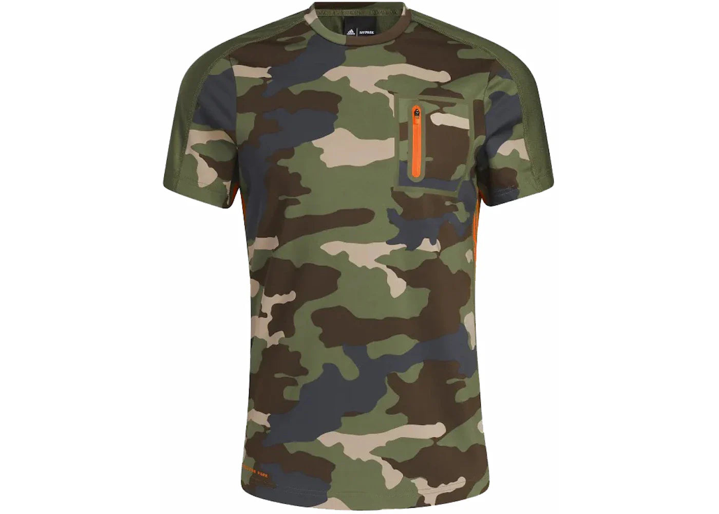 adidas Ivy Park Training Tee Camo Print/Solar Orange