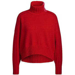 adidas Ivy Park Turtleneck Crop Sweater Red