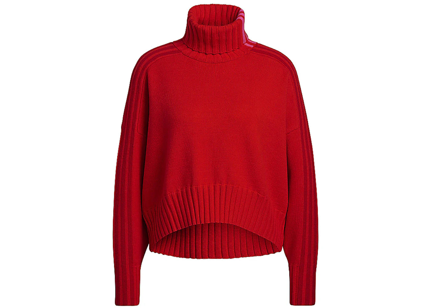 adidas Ivy Park Turtleneck Crop Sweater Red