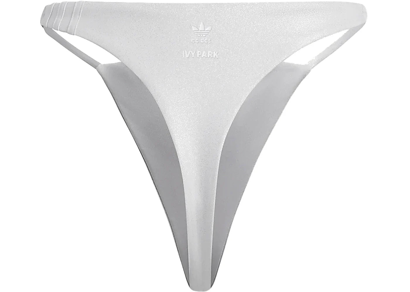 adidas Ivy Park V-Cut Swim Bottoms (Plus Size) Light Solid Grey/Silver Metallic