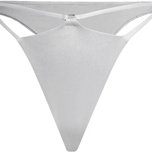 adidas Ivy Park V-Cut Swim Bottoms (Plus Size) Light Solid Grey/Silver Metallic