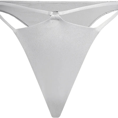 adidas Ivy Park V-Cut Swim Bottoms (Plus Size) Light Solid Grey/Silver Metallic
