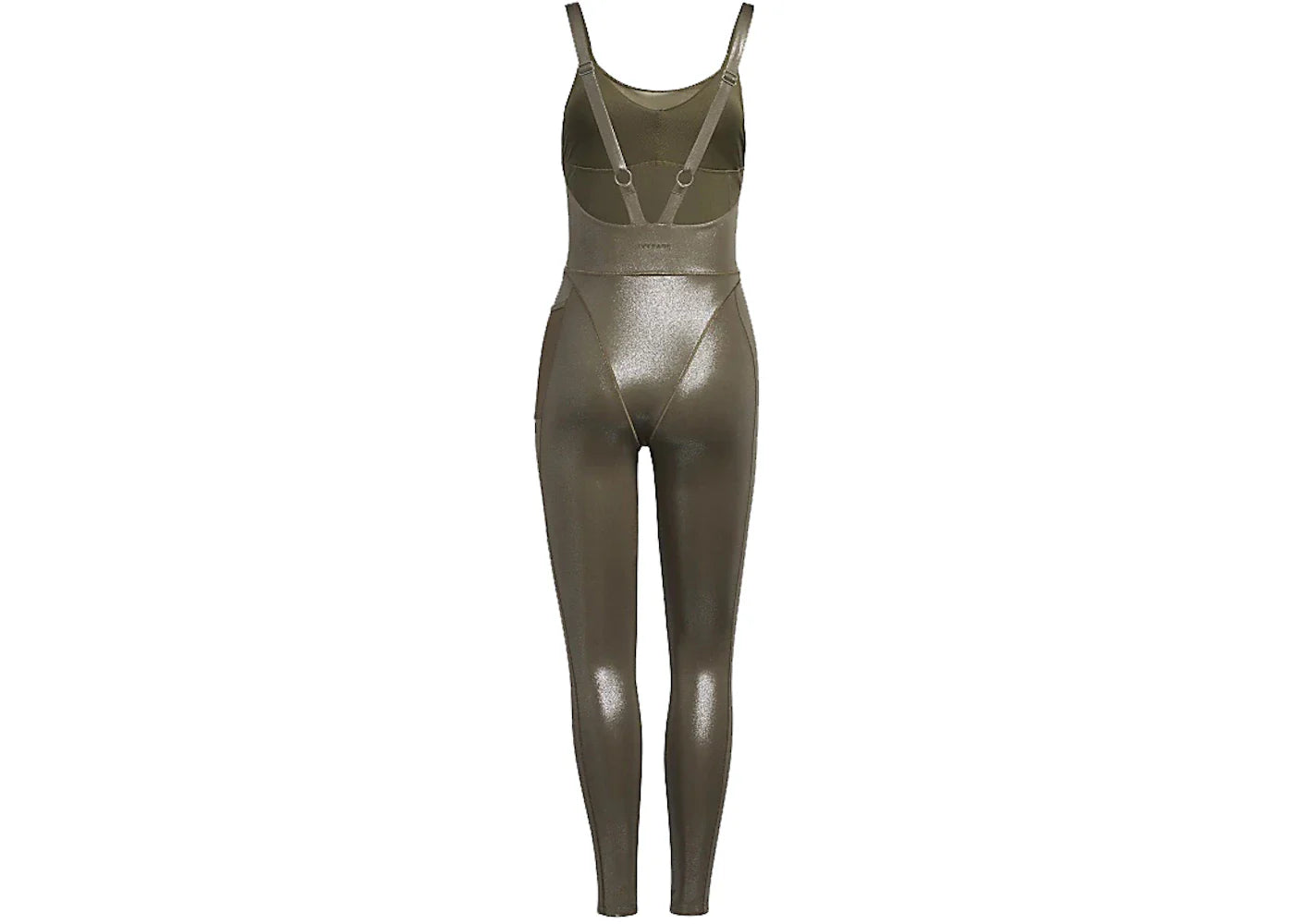 adidas Ivy Park V-Neck Catsuit Medium Dark Khaki