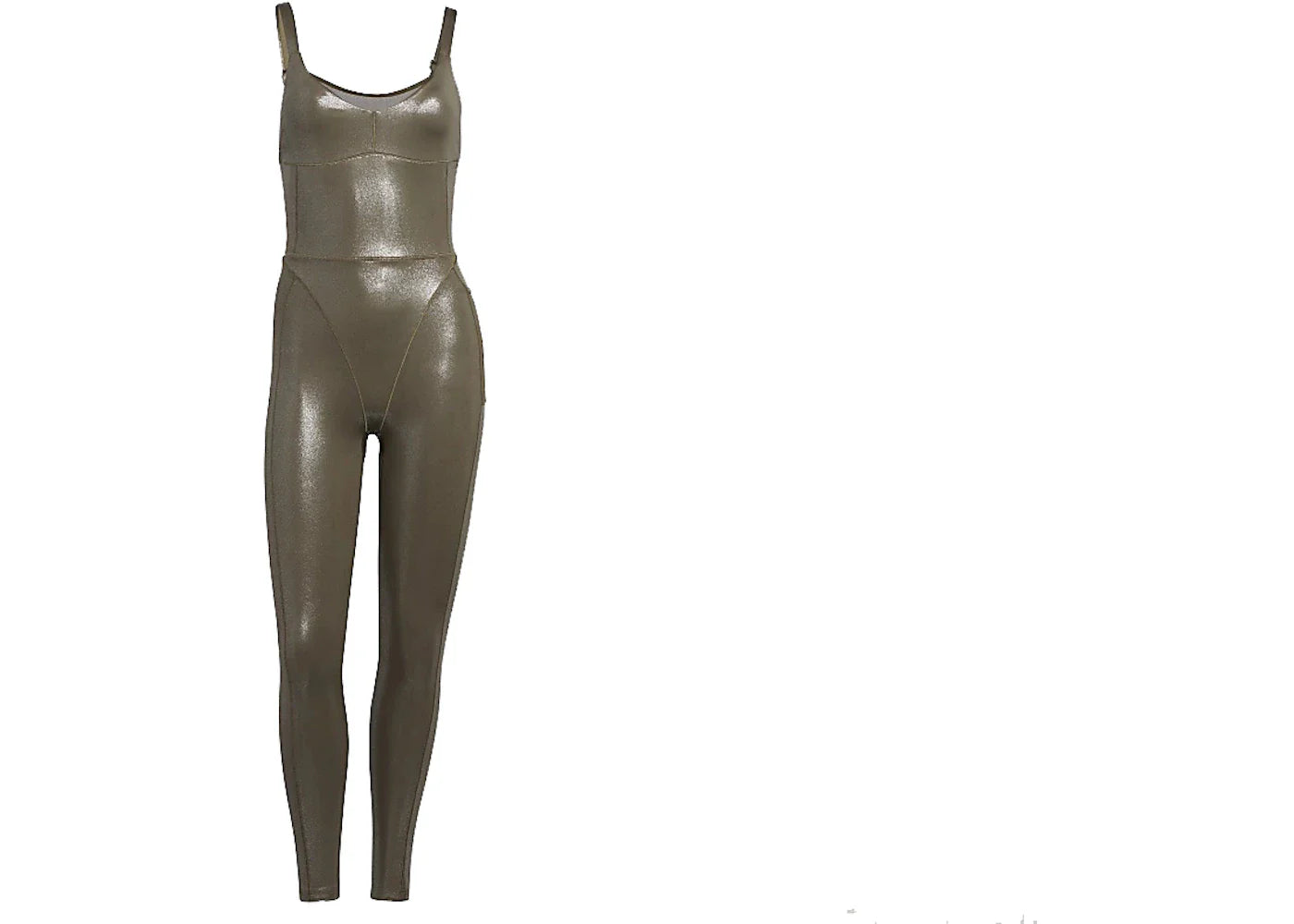 adidas Ivy Park V-Neck Catsuit Medium Dark Khaki