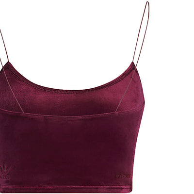 adidas Ivy Park Velour Bralette Cherry Wood