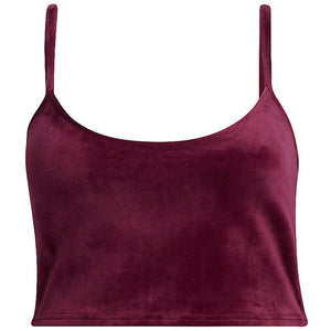 adidas Ivy Park Velour Bralette (Plus Size) Cherry Wood