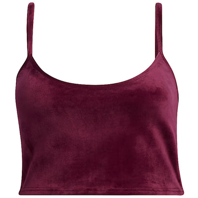 adidas Ivy Park Velour Bralette (Plus Size) Cherry Wood