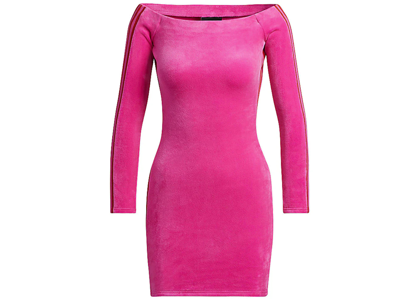 adidas Ivy Park Velour Dress Shock Pink
