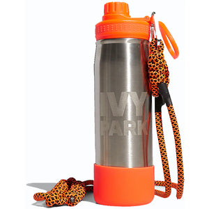 adidas Ivy Park Water Bottle Metallic Silver/Solar Orange