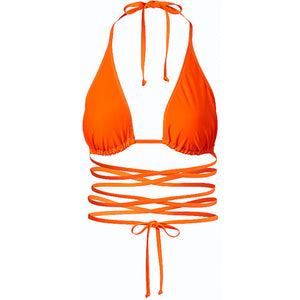 adidas Ivy Park Wrap Bikini Top (Plus Size) Solar Orange