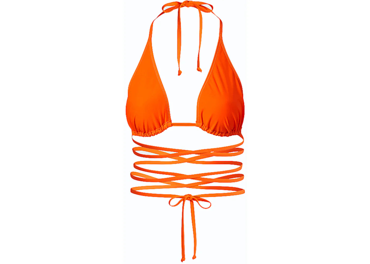adidas Ivy Park Wrap Bikini Top (Plus Size) Solar Orange