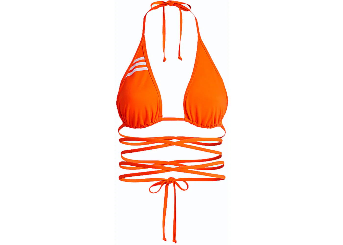 adidas Ivy Park Wrap Bikini Top (Plus Size) Solar Orange