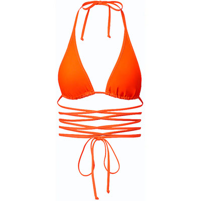 adidas Ivy Park Wrap Bikini Top Solar Orange