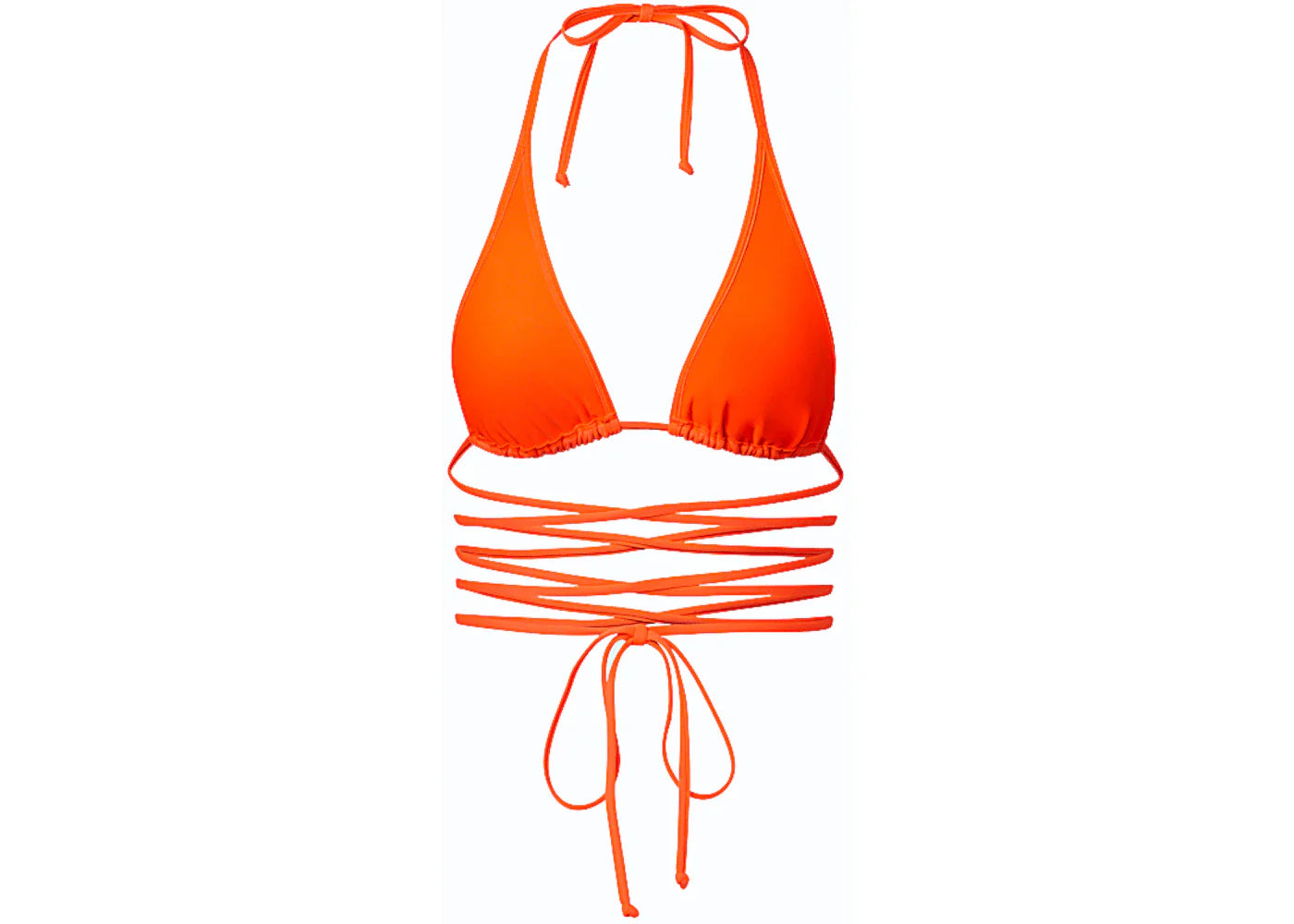 adidas Ivy Park Wrap Bikini Top Solar Orange
