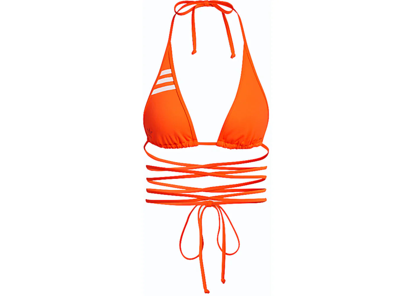 adidas Ivy Park Wrap Bikini Top Solar Orange