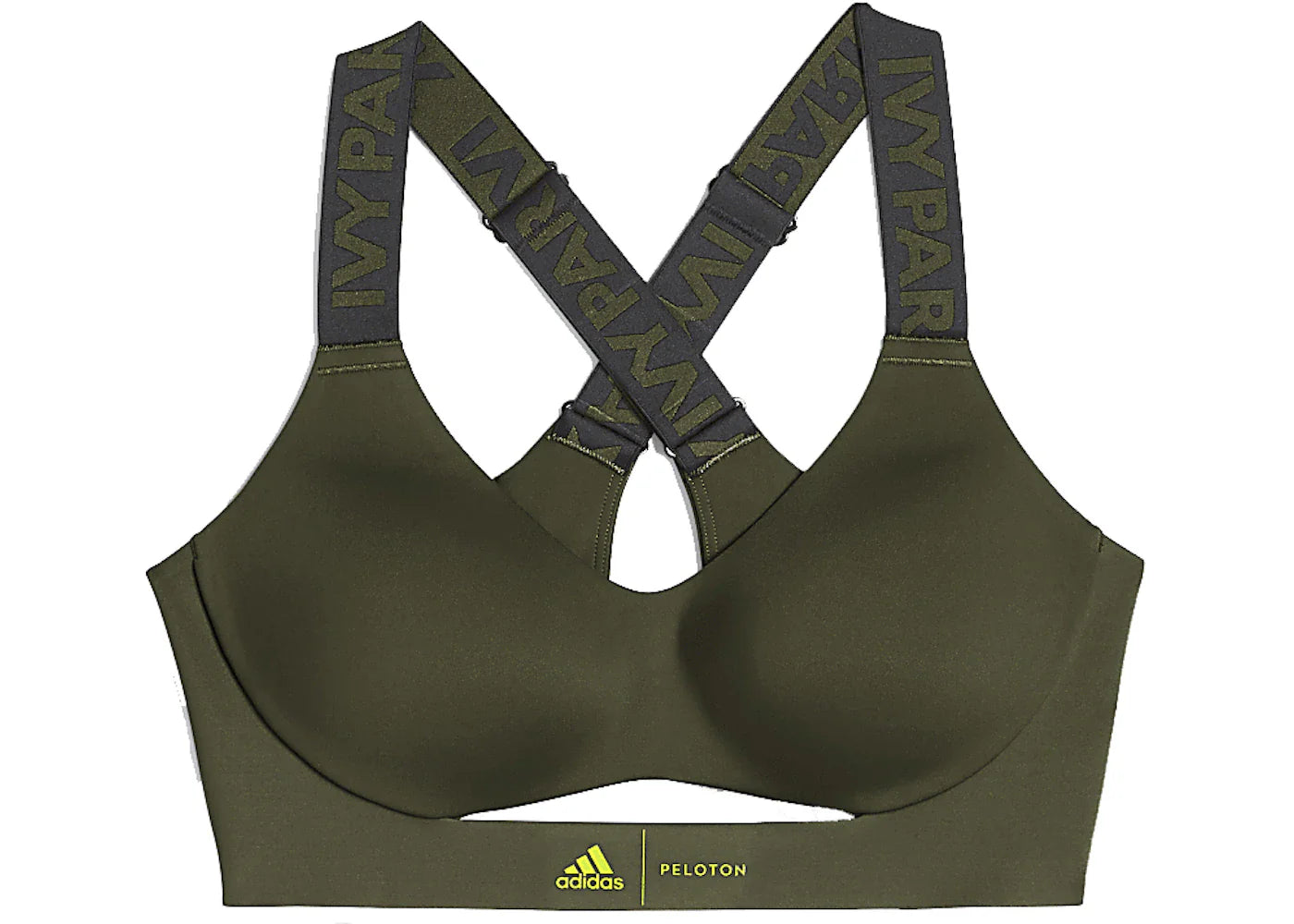 adidas Ivy Park x Peloton BR Tape Bra Focus Olive/Black