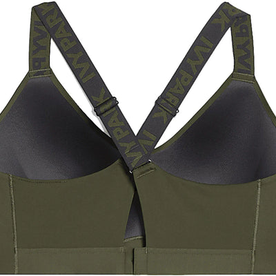 adidas Ivy Park x Peloton BR Tape Bra (Plus Size) Focus Olive/Black/Shock Lime
