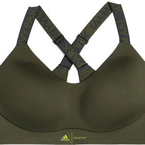 adidas Ivy Park x Peloton BR Tape Bra (Plus Size) Focus Olive/Black/Shock Lime