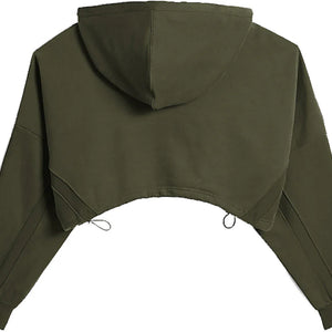 adidas Ivy Park x Peloton Cropped Hoodie Focus Olive