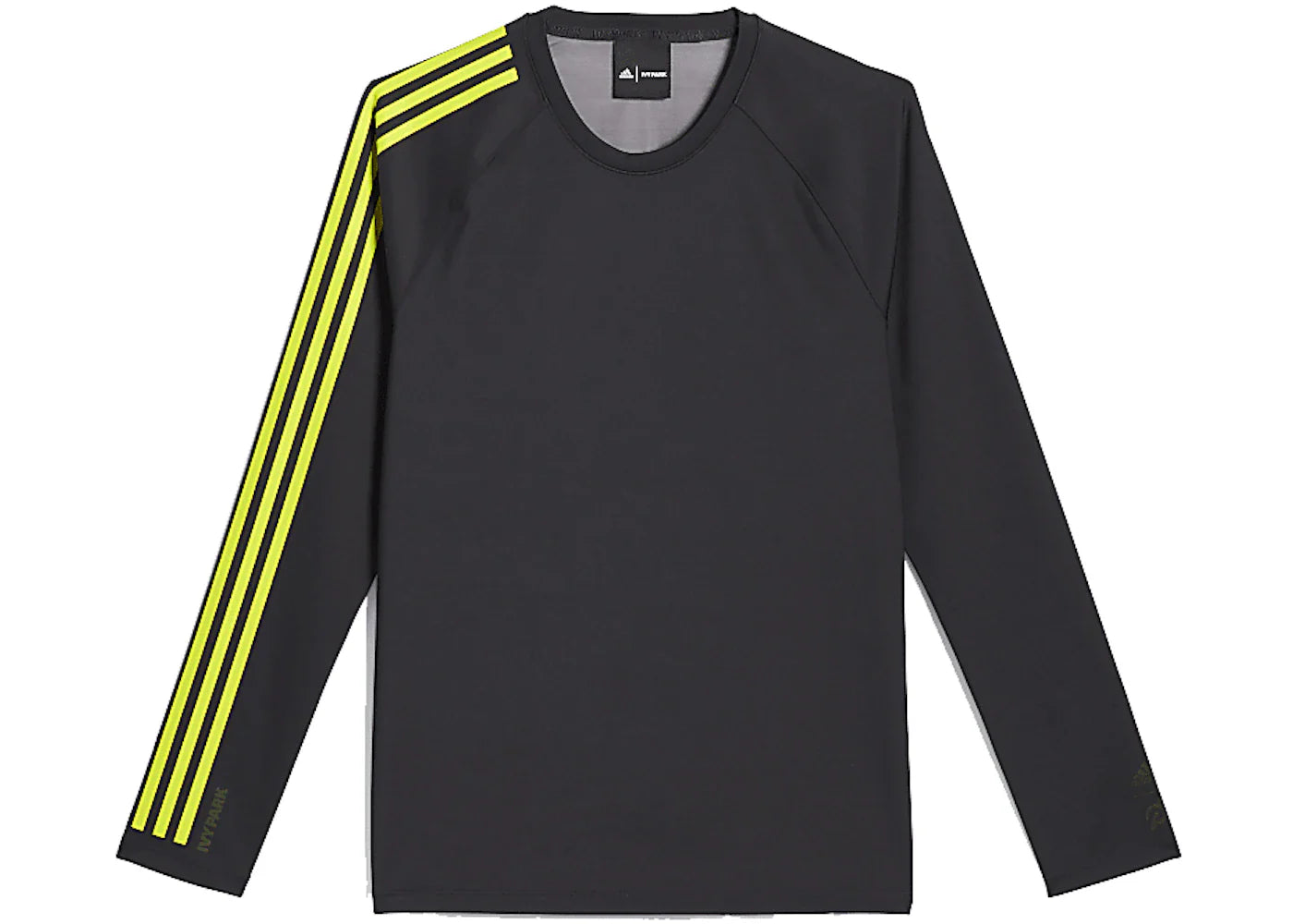 adidas Ivy Park x Peloton Long Sleeve T-shirt Black/Shock Lime