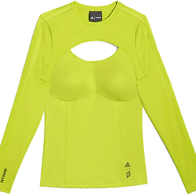 adidas Ivy Park x Peloton Shrug Tank Top Set (Plus Size) Focus Olive/Black/Shock Lime
