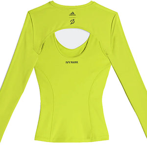 adidas Ivy Park x Peloton Shrug Tank Top Set Shock Lime/Focus Olive