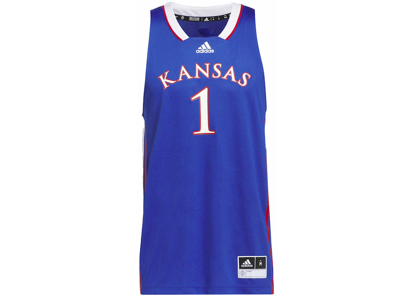 adidas Jayhawks Swingman Jersey Royal Blue/White