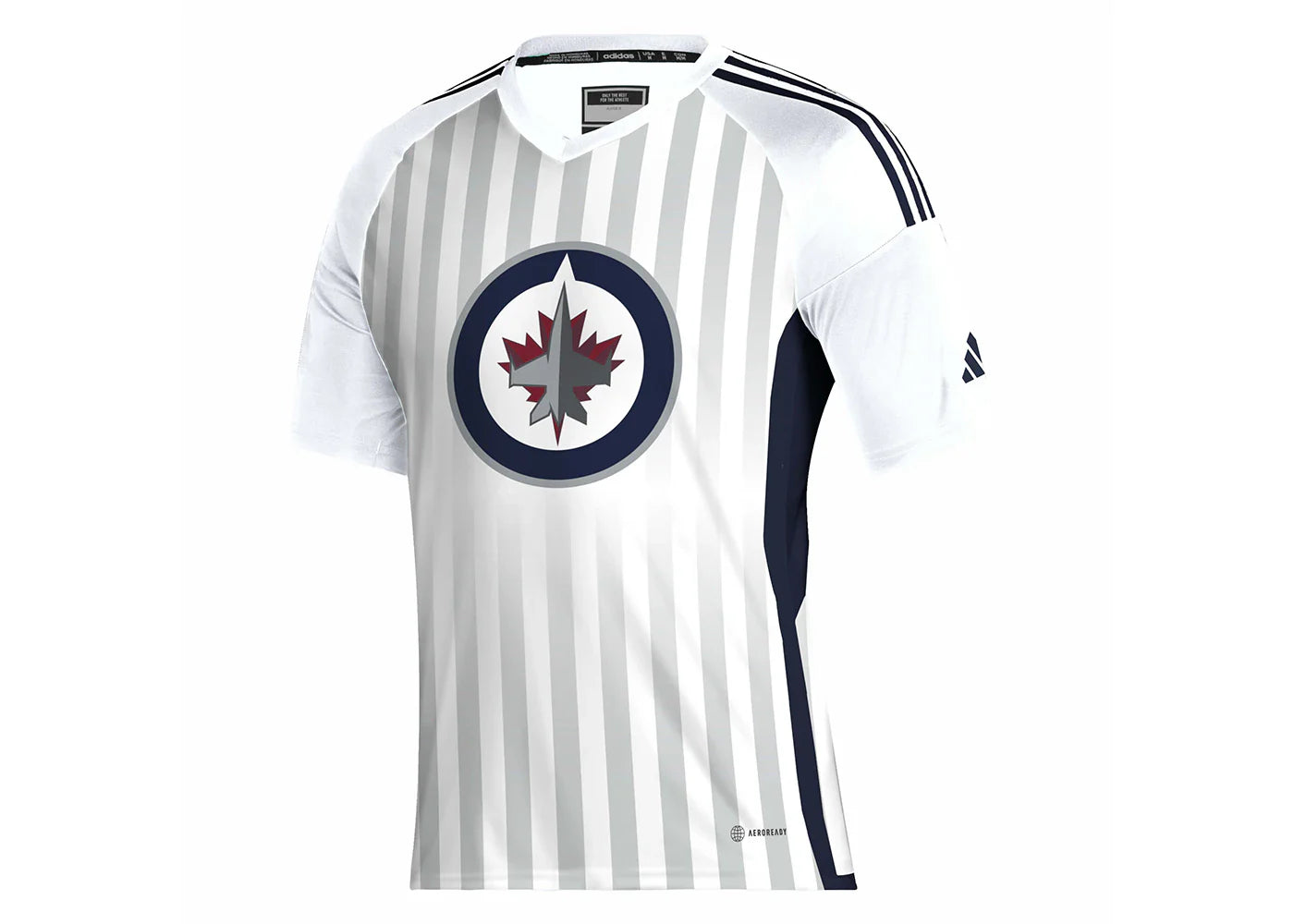 adidas Jets Soccer Tee White/Team Navy