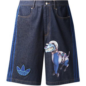 adidas Kerwin Frost Lakeith Space Dog Denim Shorts Blue