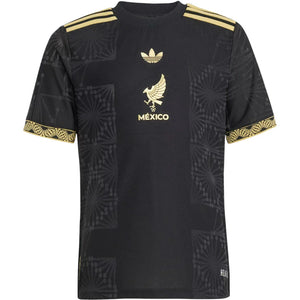 adidas Kids Mexico 25 Gold Jersey Black