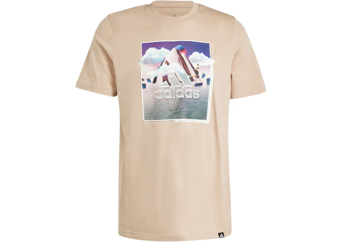 adidas Landscape Badge Graphic T-Shirt Magic Beige
